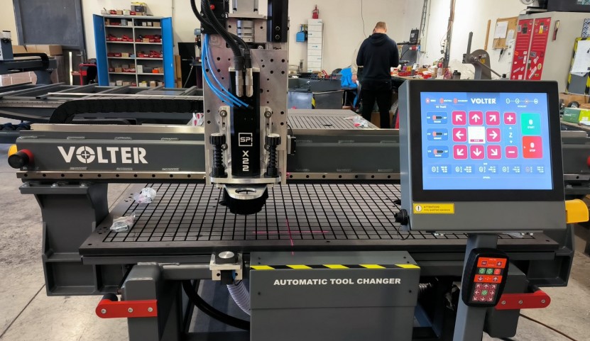 High-speed rotation spindles are a new option for VOLTER CNC routers.